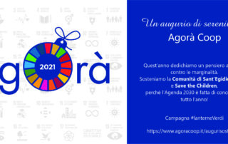 biglietto natalizio sostenibile di Agorà